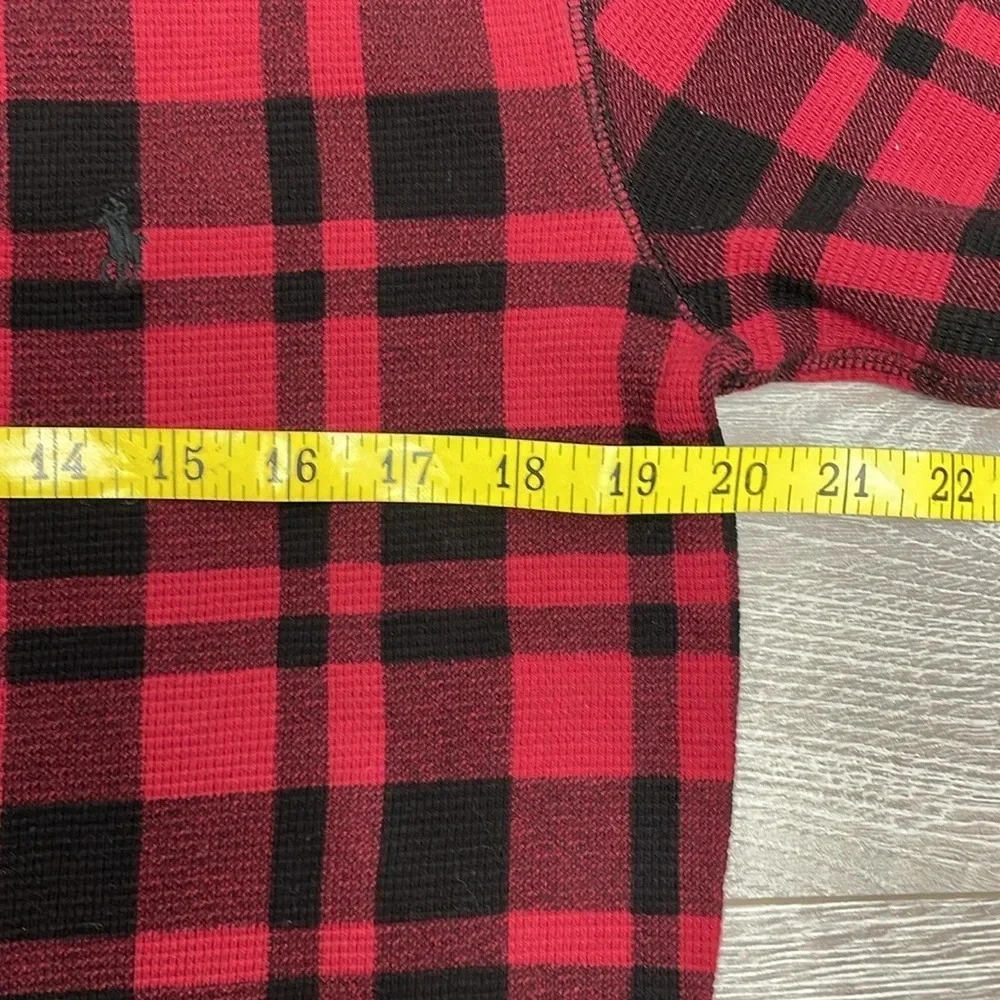 NWOT Polo Ralph Lauren Buffalo Check Plaid Long Sleeve Thermal Shirt L
